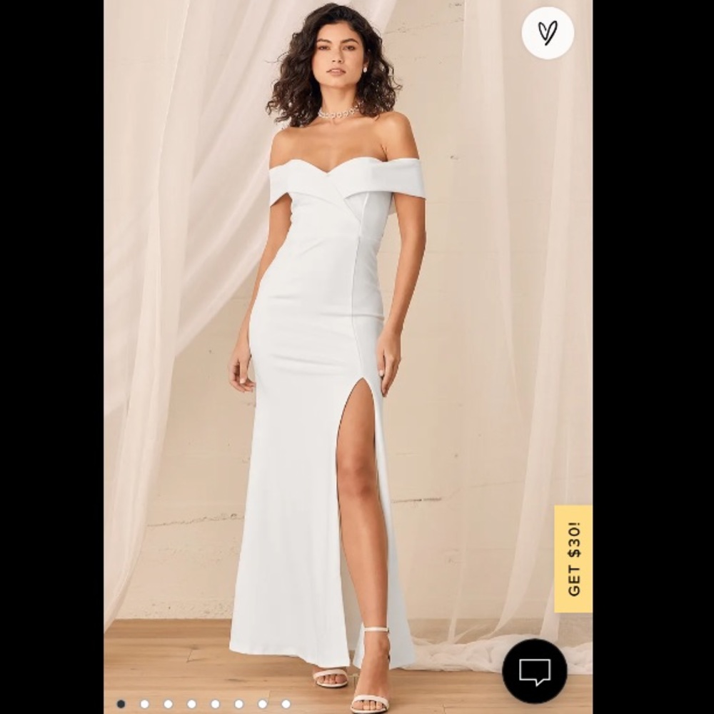 Lulu’s Song of Love off-the-shoulder maxi dress